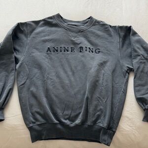 Anine Bing Charcoal Crewneck